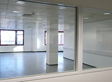 Strip-out and total refurbishment of college building to provide sound-proof media suite and classrooms.